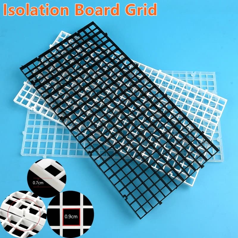 1PC Bordo di Isolamento Griglia Acquario Serbatoio di Pesce Accessorio Undergravel Piatto Fondo Vassoio Multi Funzione Separatore Divisore Bordo Netto