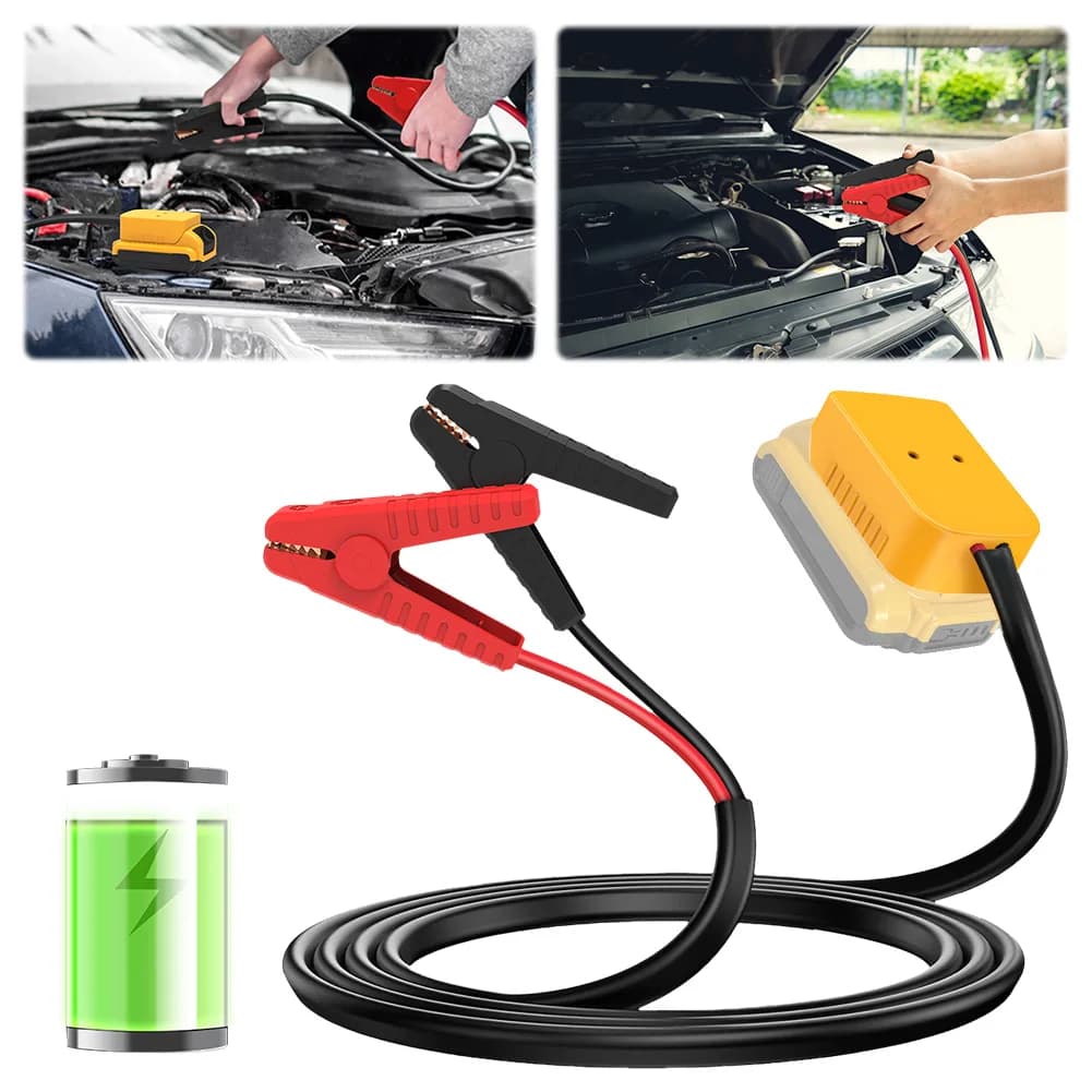 Cavo di Avviamento 8AWG per Auto, Cavo Booster per Batterie De.Walt 18V/20V