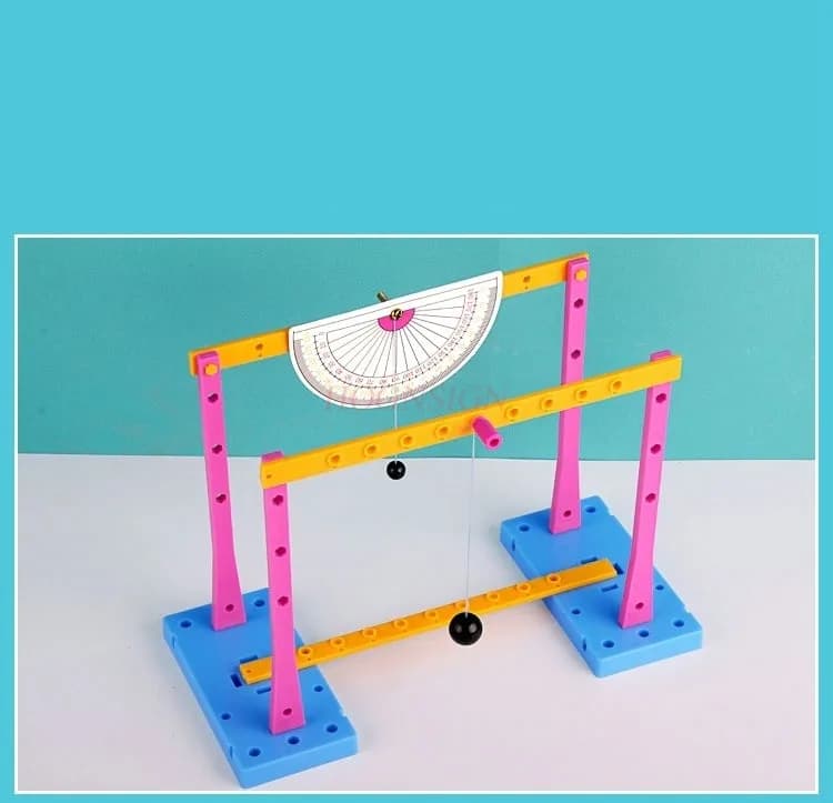 Attrezzatura per esperimenti di test a pendolo semplice per bambini, materiale fai-da-te per scienze fisiche, pendoli di assemblaggio fatti a mano