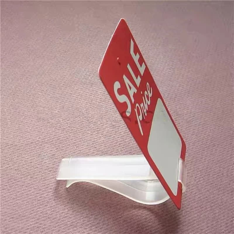 30 clip per talker per scaffali in plastica, vaso, bottiglia, targa, tazza, cartellino del prezzo da forno, scarpe, stivali, segno, etichetta, carta, display, clip pop