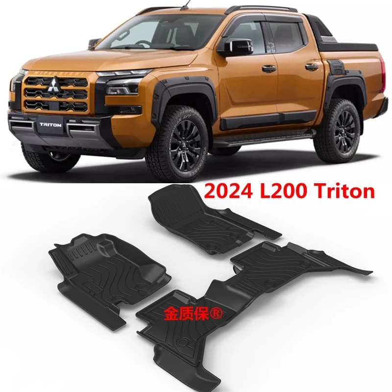 Utilizzare per il 2024 NUOVO Mitsubishi Triton Strada L200 auto personalizzata AllWeather tappetino per auto adatto per Triton L200 tappetino per auto impermeabile