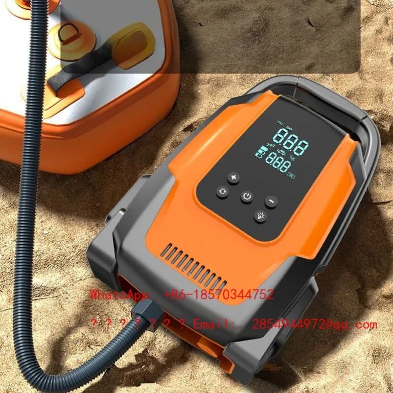 Nuova Pompa Elettrica Portatile per Auto ad Alta Potenza, Doppia Funzione di Ricarica e Gonfiaggio per Tende da Campeggio, Paddle Board e Kayak