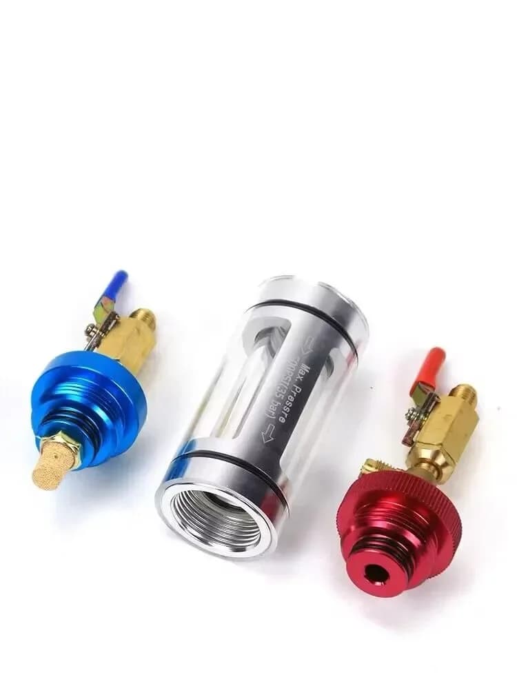 Utile Kit di Riparazione per Auto: Porta di Riempimento Liquido Refrigerante AC, Strumento per Vuoto e Riparazione Radiatore, Parti di Assemblaggio