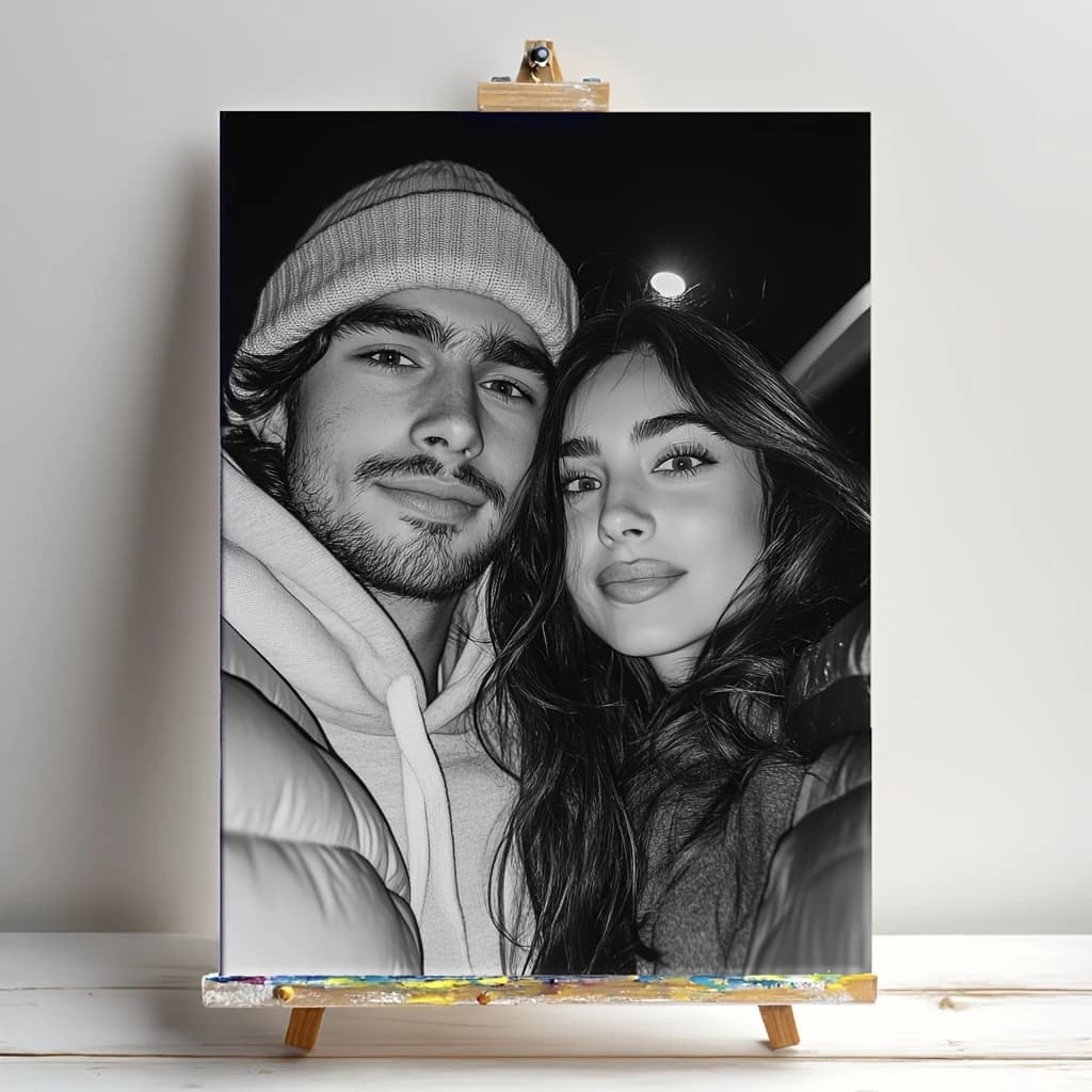 Frameless Canvas Paintings Using Your Photos, Personalized Prints for Bedrooms, Weddings, Pets, and Family Memories, Convenient Ready-To-Hang Design, Photo-To-Canvas Conversion, Ideal Gift for All Seasons