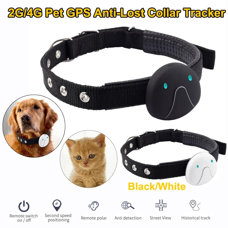 2G/4G Pet GPS Anti Perdita Tracker Impermeabile Smart Collana Localizzatore Citofono A Distanza Track Riproduzione Gatto Collare di Localizzazione dispositivo