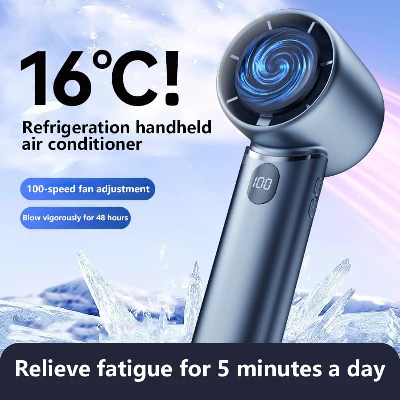 Nuovo display della tecnologia del ventilatore elettrico 8000mah Circolatore d'aria portatile wireless Ventilatore Desktop Dispositivo di raffreddamento dell'aria Ventola silenziosa 2025