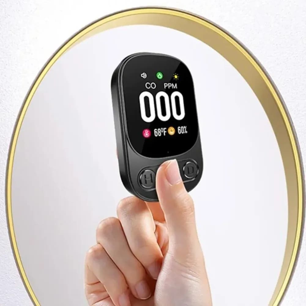 Rilevatore di Monossido di Carbonio ad Alta Sensibilità, Monitoraggio in Tempo Reale, Monitor CO Portatile con Grande Schermo, Allarme CO