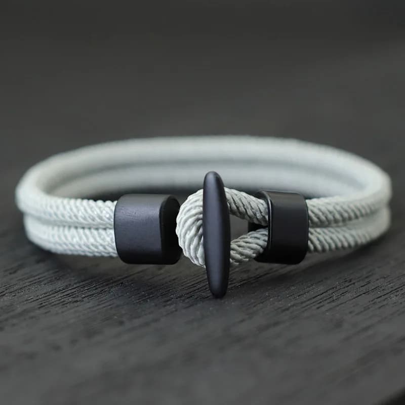 51Luckind Design semplice Bracciale in corda Milano fatto a mano Uomo Donna Bracciale di sopravvivenza all'aperto per gioielli in filo da campeggio