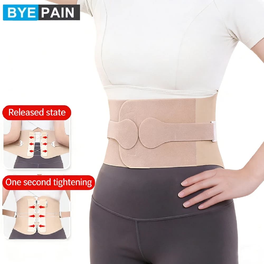Back Brace for Lower Back Pain Relief, Adjustable Lumbar Support Belt for Herniated Disc,Breathable Waist Support for Men Women