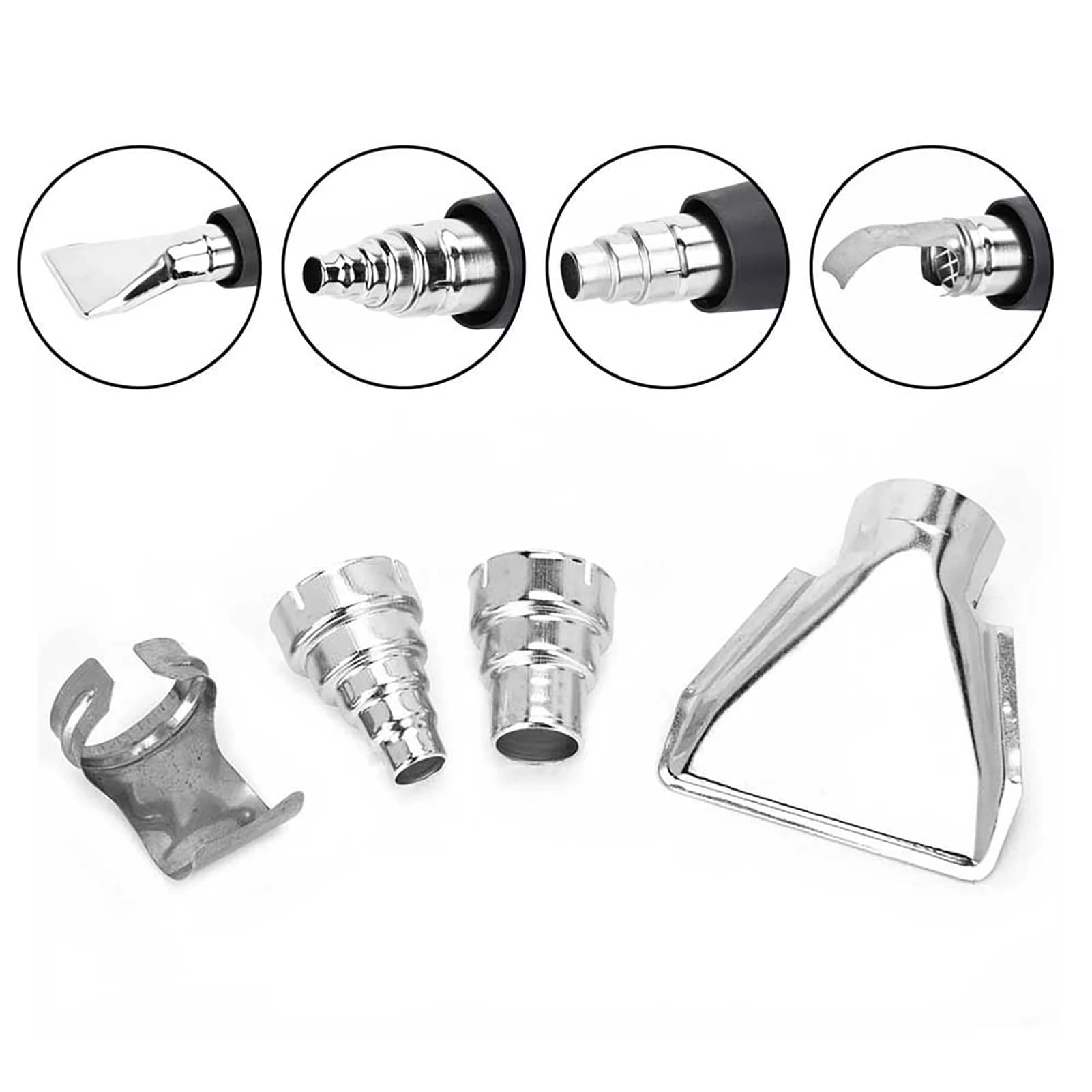 Heat Gun Air Nozzles Electric Kit Accessories Industrial Tools Shrink Wrap Hot Air Gun Kit Heat Gun Tools Heat Gun Nozzles