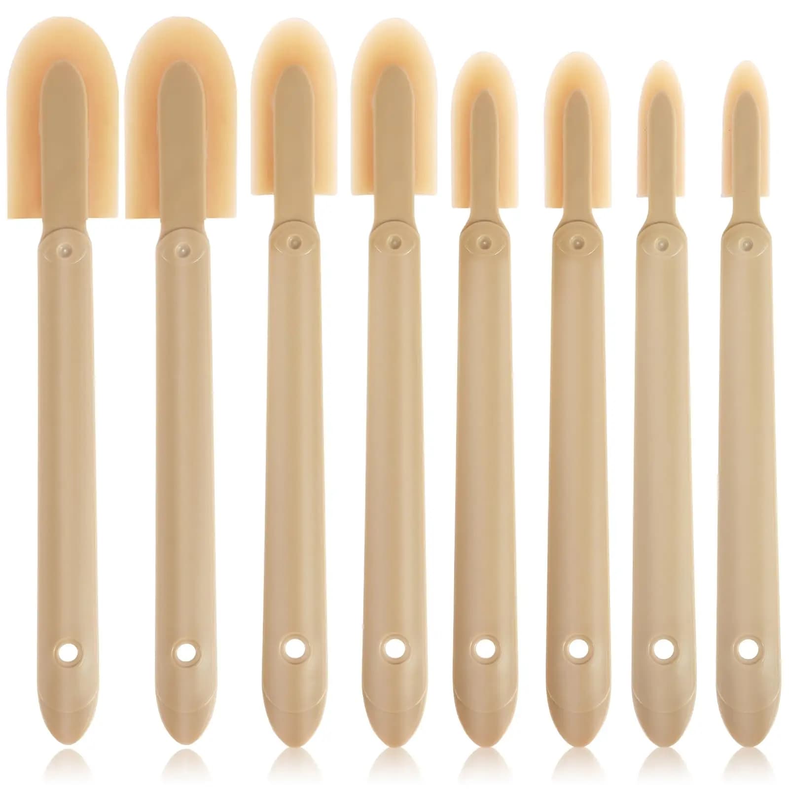 8 pezzi strumenti di finitura sigillante mastice di gomma calafataggio sigillante siliconico strumento di finitura lunghezza estesa spatola di gomma strumento per calafataggio