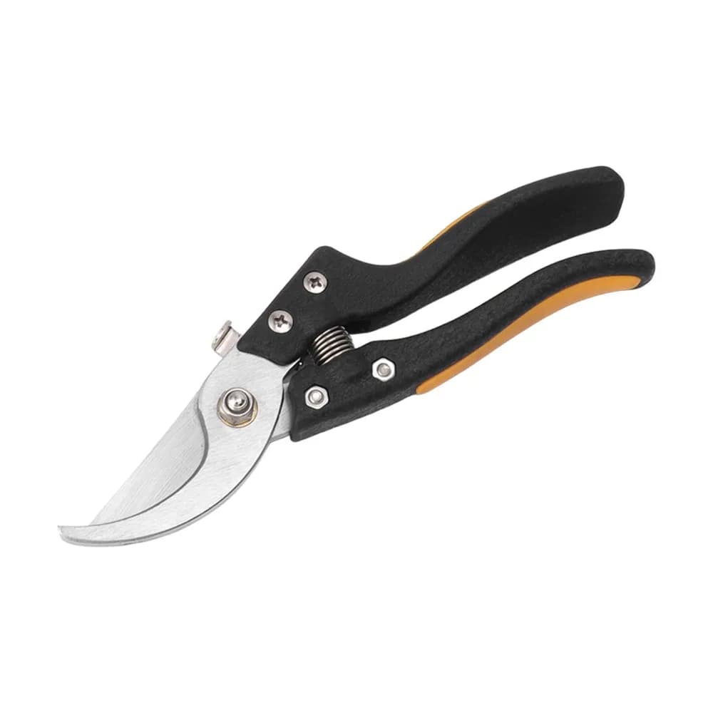 Durable Steel Pruning Shears Black and Yellow Labor-saving Elbow Floral Scissors Sharp Blade Hand Operated Gardening Scissors