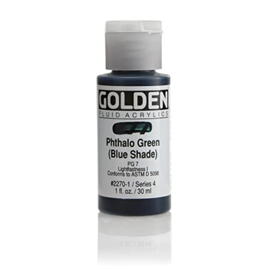 Fluid Acrylic Paint 1 Ounce-Phthalo Green/Blue Shade