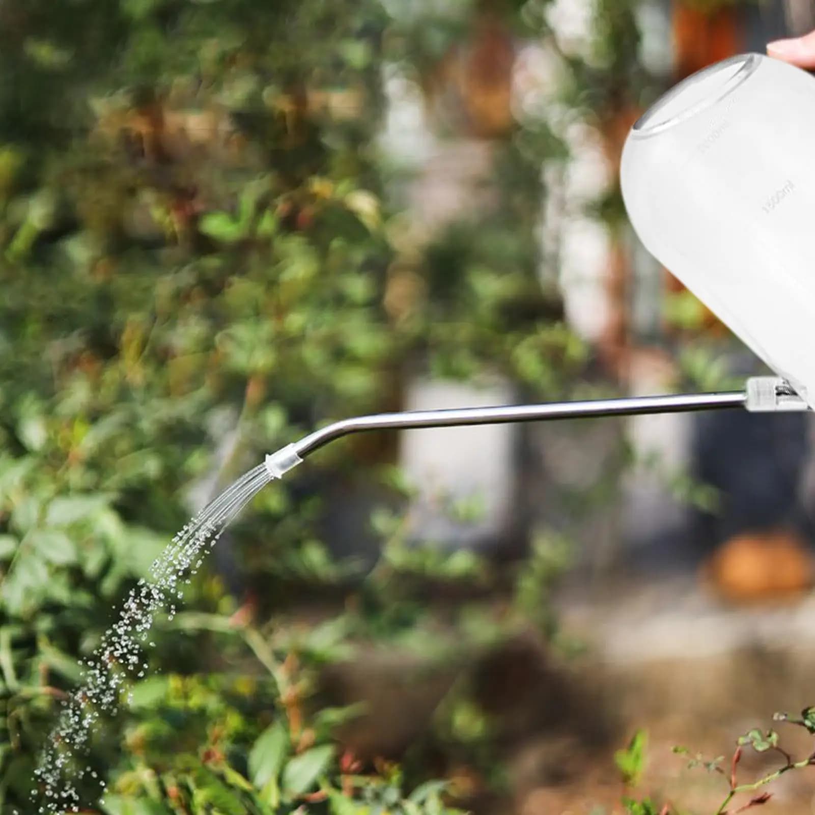 Annaffiatoio da 2L con Beccuccio Lungo, Carino e Portatile, per Irrigazione Giardino e Piante da Interno/Esterno, Fiori e Ufficio