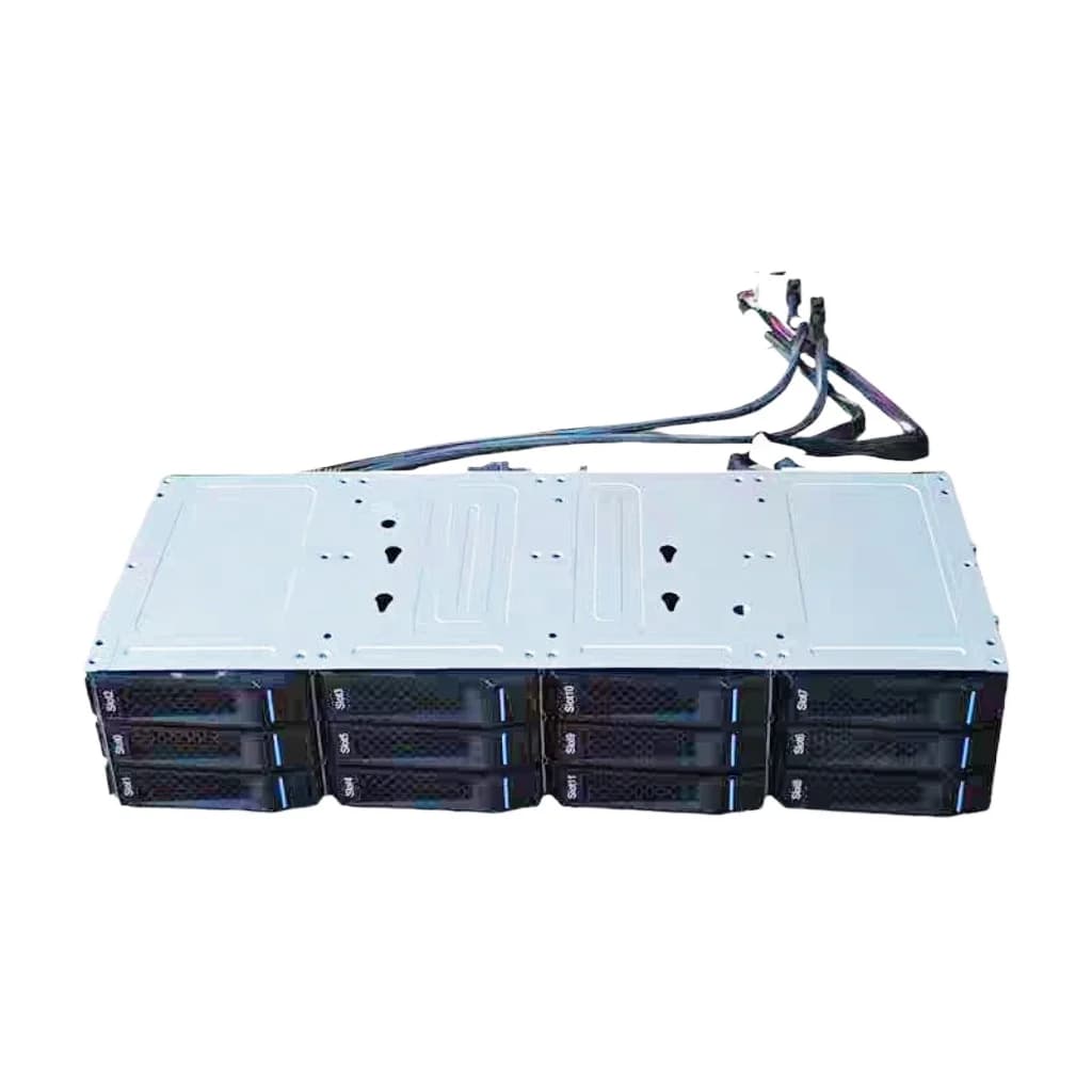 Gabbia per Dischi Rigidi Usata a 12 Bay da 3.5", Gabbia di Espansione NAS Server Storage SAS SATA da 12GB per Inspur SA5212M4