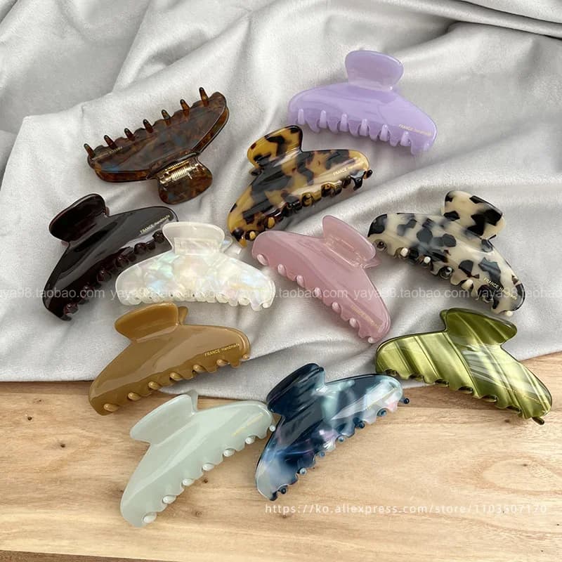 South Korean France Back Head Shark Clip French Elegant Half Clip Pan Hair Clip