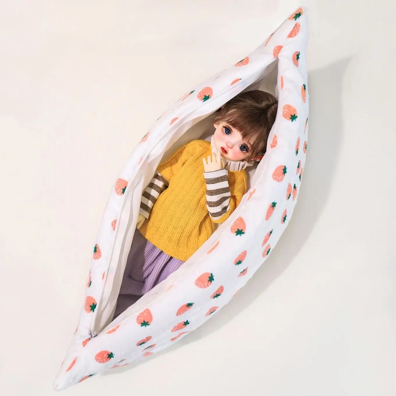 1/3 1/4 1/6 Sleeping bag for doll for 60/45/30 cm Bjd Doll Protection Pad Dress Up Girl Toys Play House Doll Accessories, No Doll