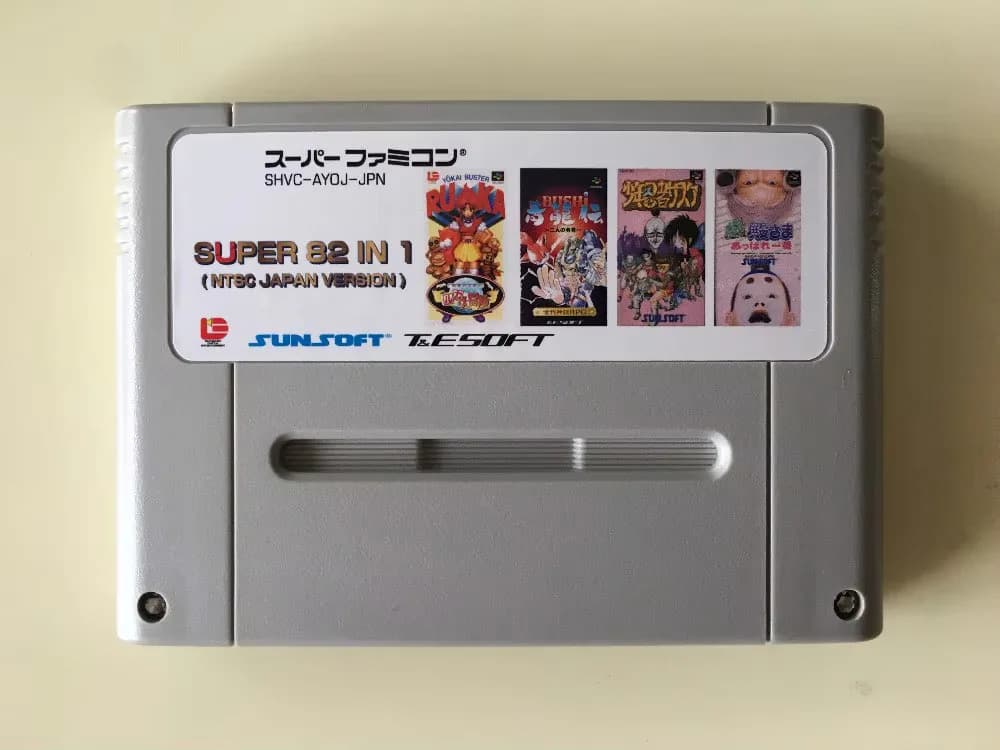 Carte da gioco da 16 bit: cartuccia 84 IN 1!! (Tutta la versione giapponese NTSC!! )