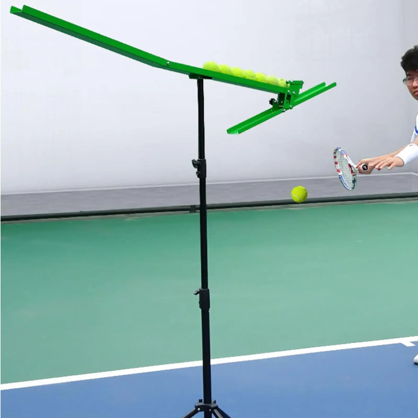 Macchina Lanciapalle da Tennis Professionale, Resistente e Facile da Installare, Alimentatore di Palline da Tennis