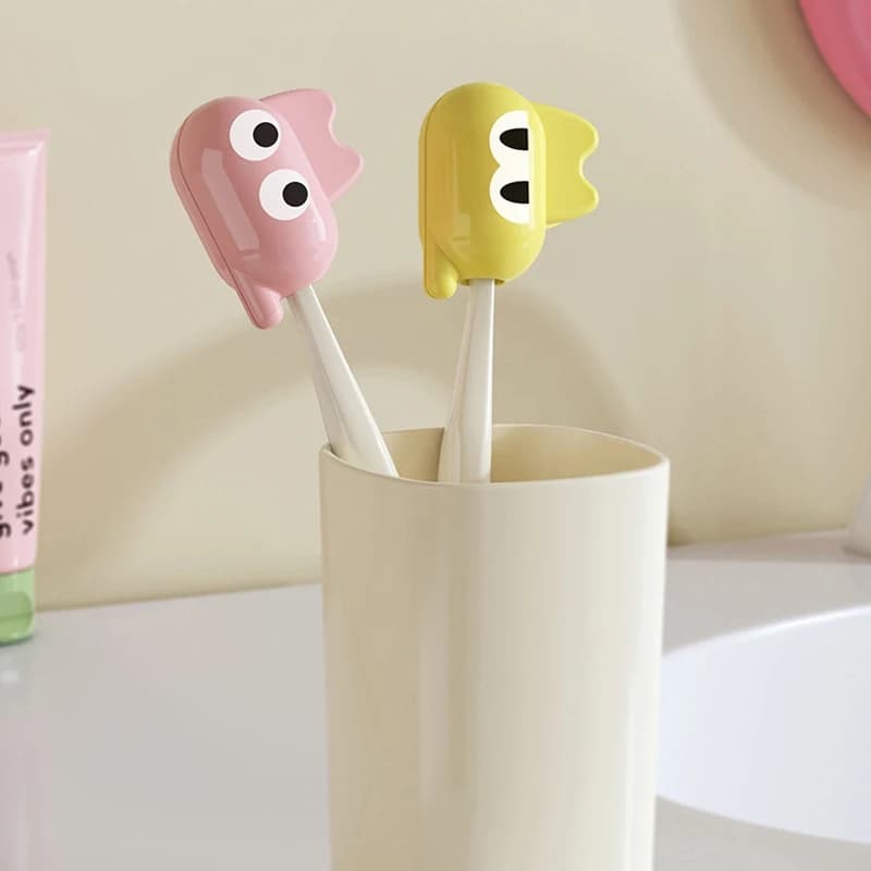Clips for Toothbrush for Animated Cardboard, Plastic Laptop Head Covers, Protective Dust Cover for Electric Toothbrush
