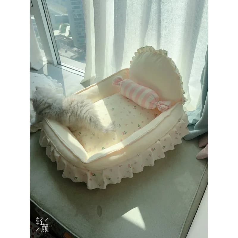 All Seasons Cotton Dog Cat Nest Removable Pet Bed