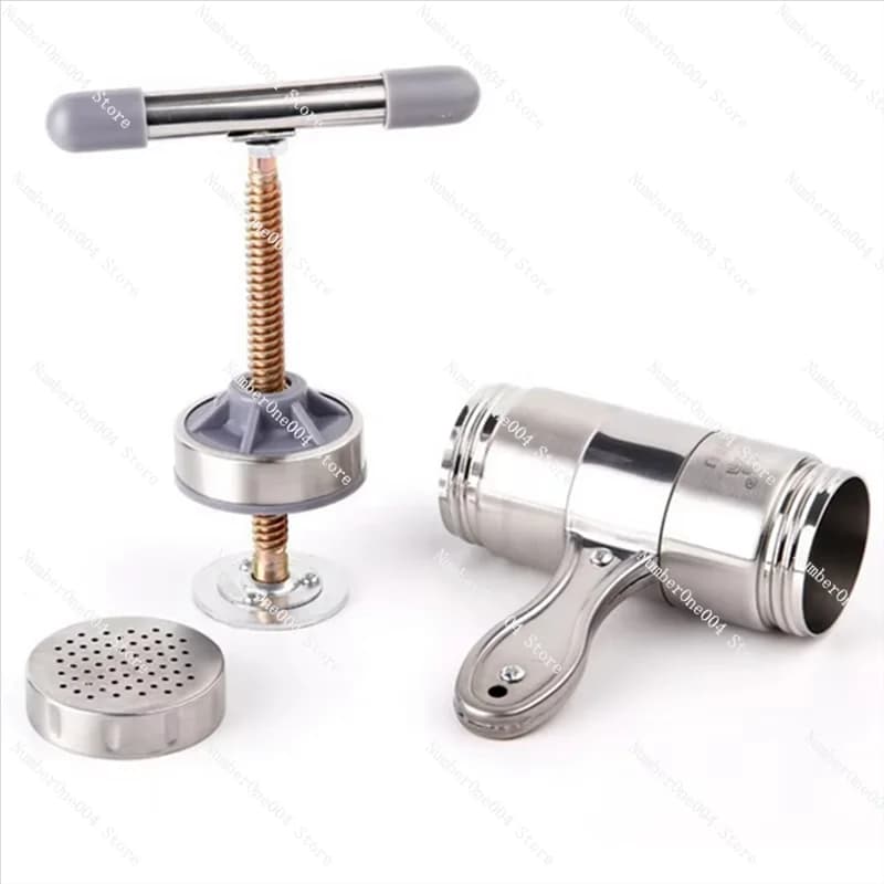 ABZV-Macchina per noodle cava Utensile da cucina manuale per pasta a 5 teste in acciaio inossidabile
