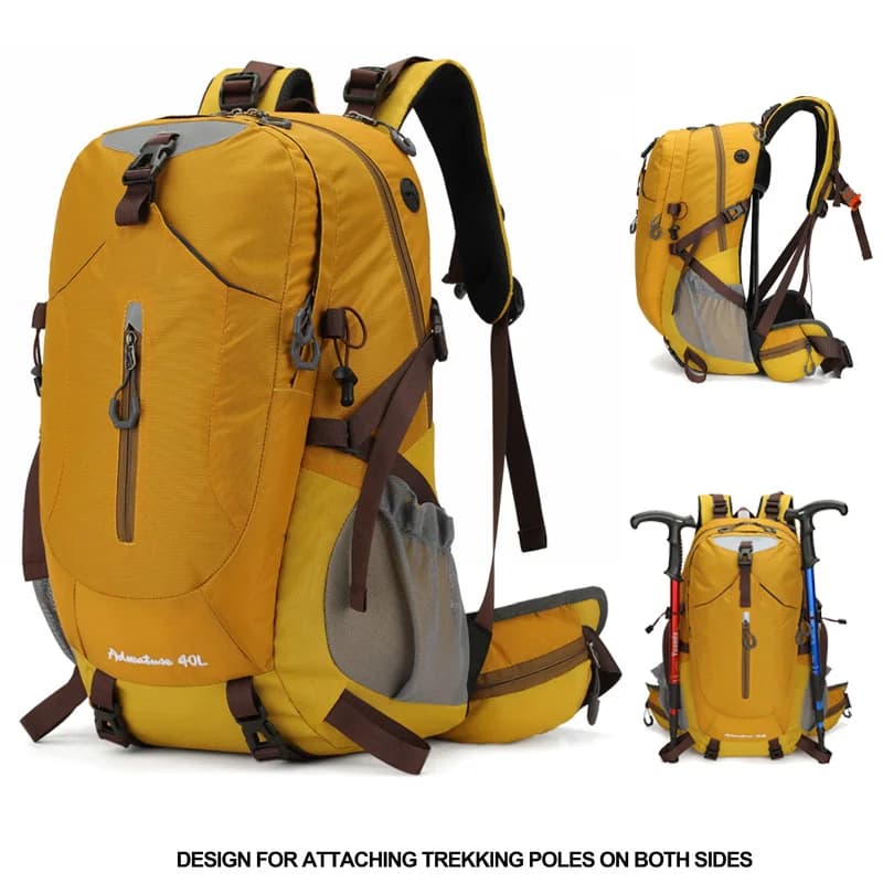 Professional outdoor hiking bag, floating backpack, suspended detachable steel bracket, hiking camping backpack, travel backpack