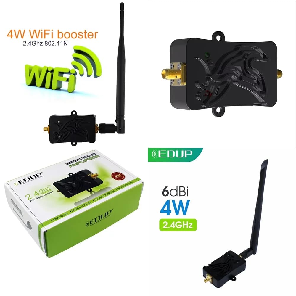Ripetitore WiFi 2.4GHz 4W per YP242034, Estensore di Segnale WiFi per Router, Amplificatore Wireless per Rete Mesh