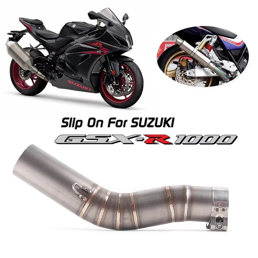 Tubo di collegamento del tubo centrale di scarico moto per suzuki GSXR1000 GSX R1000 GSXR 1000 2005 2006 Tubo di collegamento