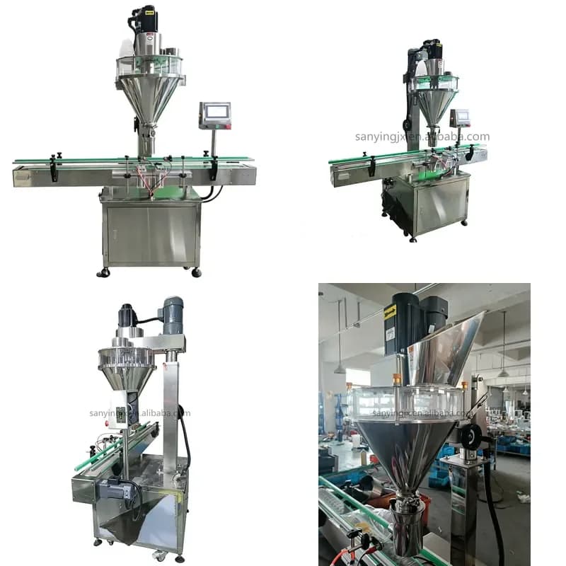 Automatic Auger Powder Filler Milk Spice Pepper Coffee Protein Powder Dispenser Screw Filling Machine