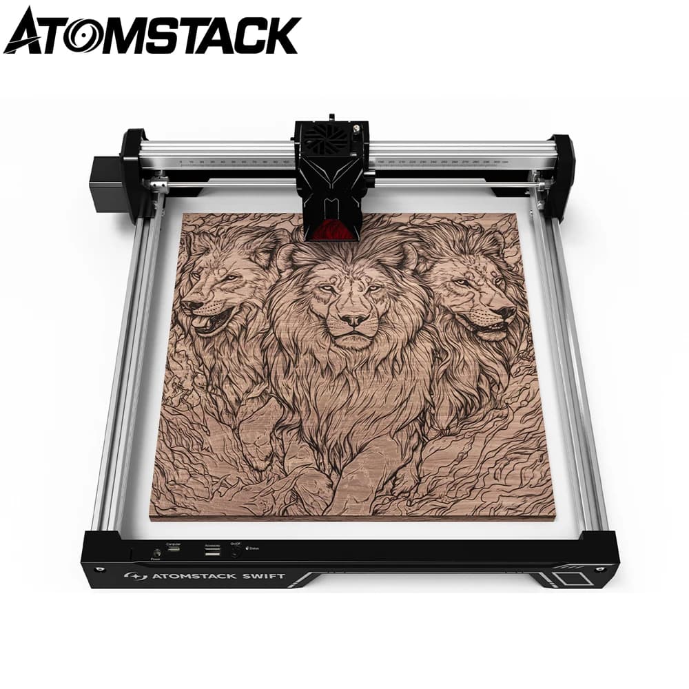 ​​ATOMSTACK Swift 7W/12W Portable Laser Engraver Cutter DIY Laser Machine for Engraving Logos on Wood Acrylic Glass Leather
