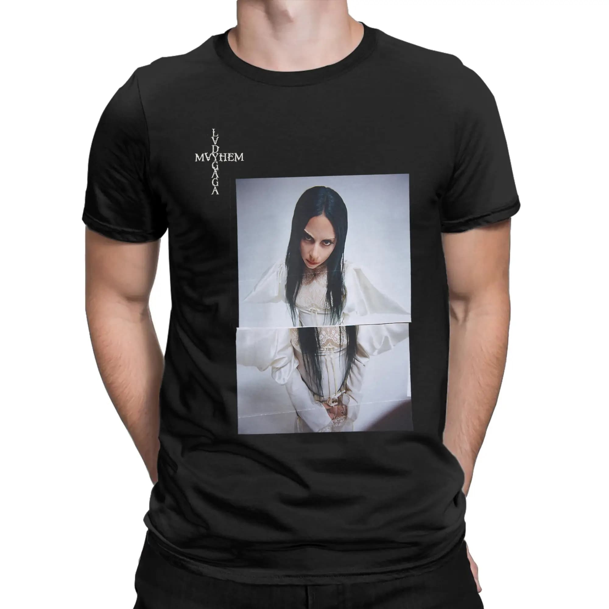 Pop Culture Icon Classic Funny Graphic L-Lady Gaga 100% Cotton T-Shirt Tops Tees For Men
