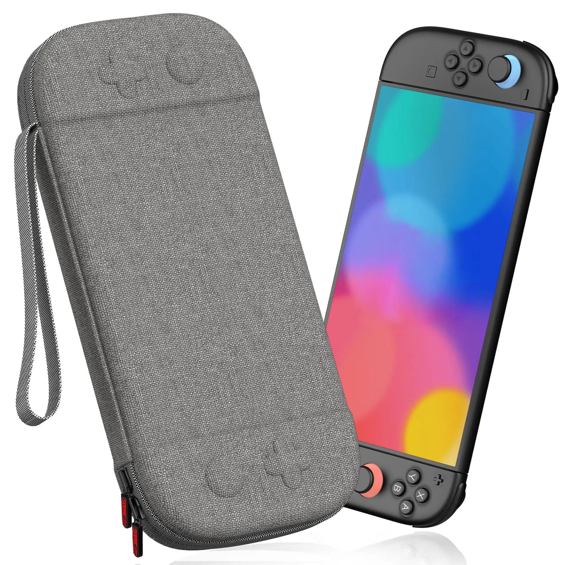 Case for Switch 2 2025, Hard Shell Travel Case with 12 Game Card Slots & Screen Protector Mat , Portable Hard Shell Storage Bag