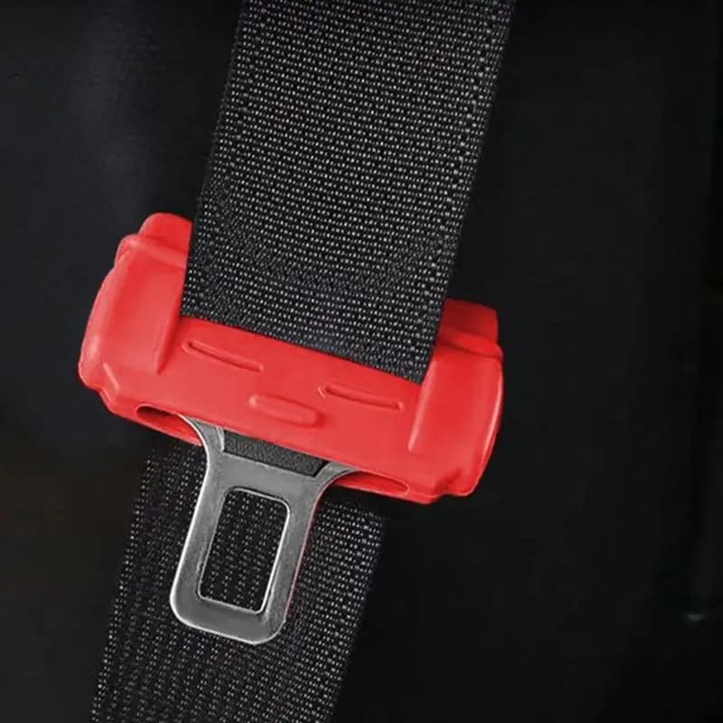 5 Pieces Universal Protection for Buckle Car Safety Belt, Anti-Graff Silicone Case for Internal Button, Safety Accessories