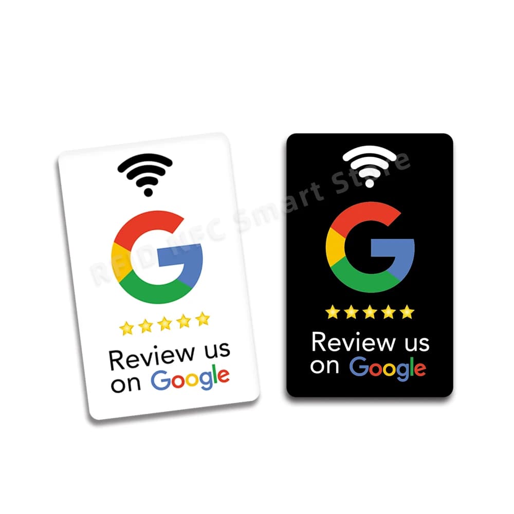 Recensioni di Google le carte NFC aumentano le tue recensioni materiale in PVC durevole