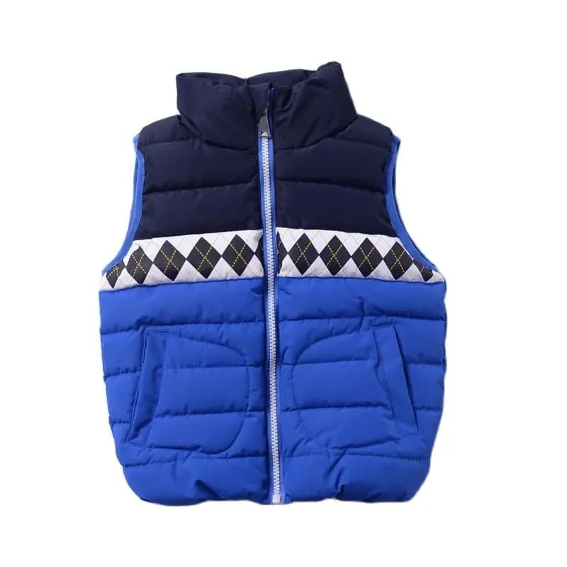 Kids Down Jacket Autumn Winter 2025 New Fashion Zipper Jacket Coats 3-8Y Children's Newborn Men's Vests Warm