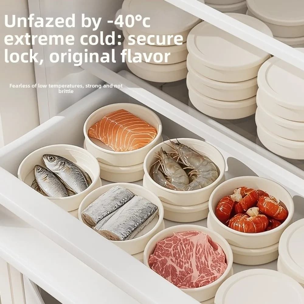 Set di 3 Contenitori per Alimenti in Silicone di Grado Alimentare, Antiaderenti, Resistenti alle Alte Temperature e a Prova di Perdite