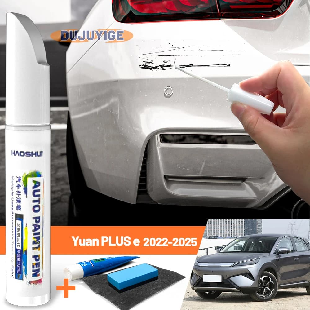 Penna per vernice per auto Cura della vernice Riparazione graffi Pittura a cera Rimozione graffi per BYD Yuan PLUS e MK2 2022-2025 2023 2024