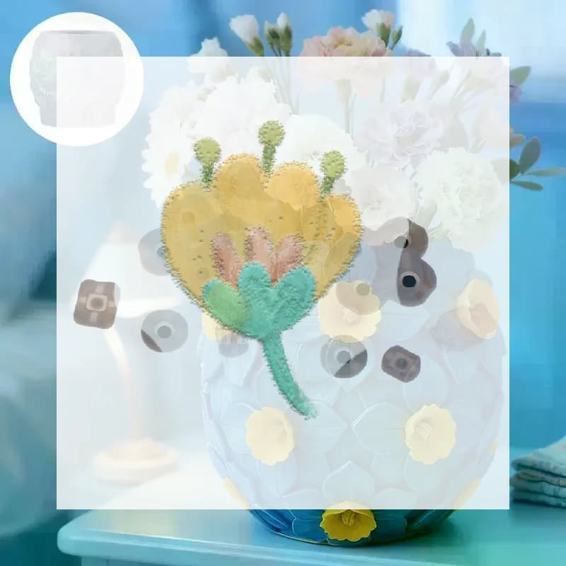 3D Narcissus Flower Pots Silicone Mold For Making DIY Scented Candle Jar Mold To Create A Romantic Corner For Your Desktop