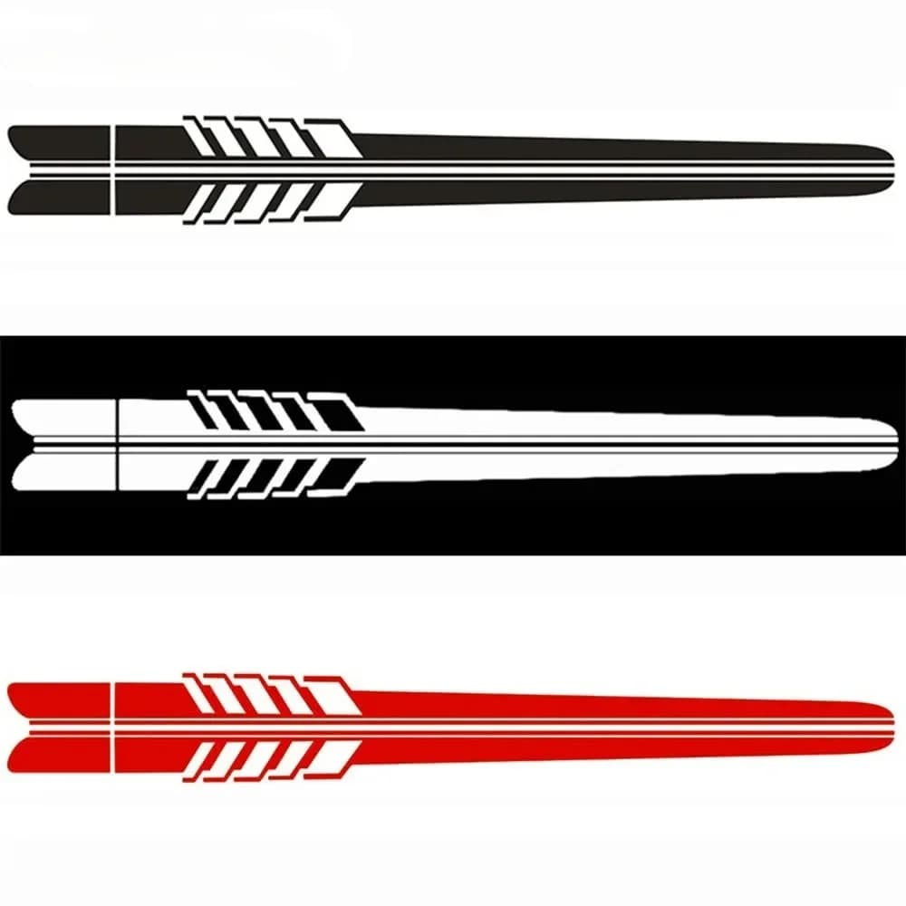 Side Car Stickers, Racing Strips for Audi Ford BMW Toyota Honda Mercedes Benz, Carrozzeria Vinyl Film, Door Accessories, Decalcomanie