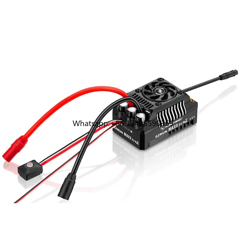 HOBBYWING EzRun MAX5 HV Plus G2 330A Sensored Brushless ESC 6-12S Lipo per 1/5 RC Camion 1/7 1/8 Modello di Auto a Velocità Estrema