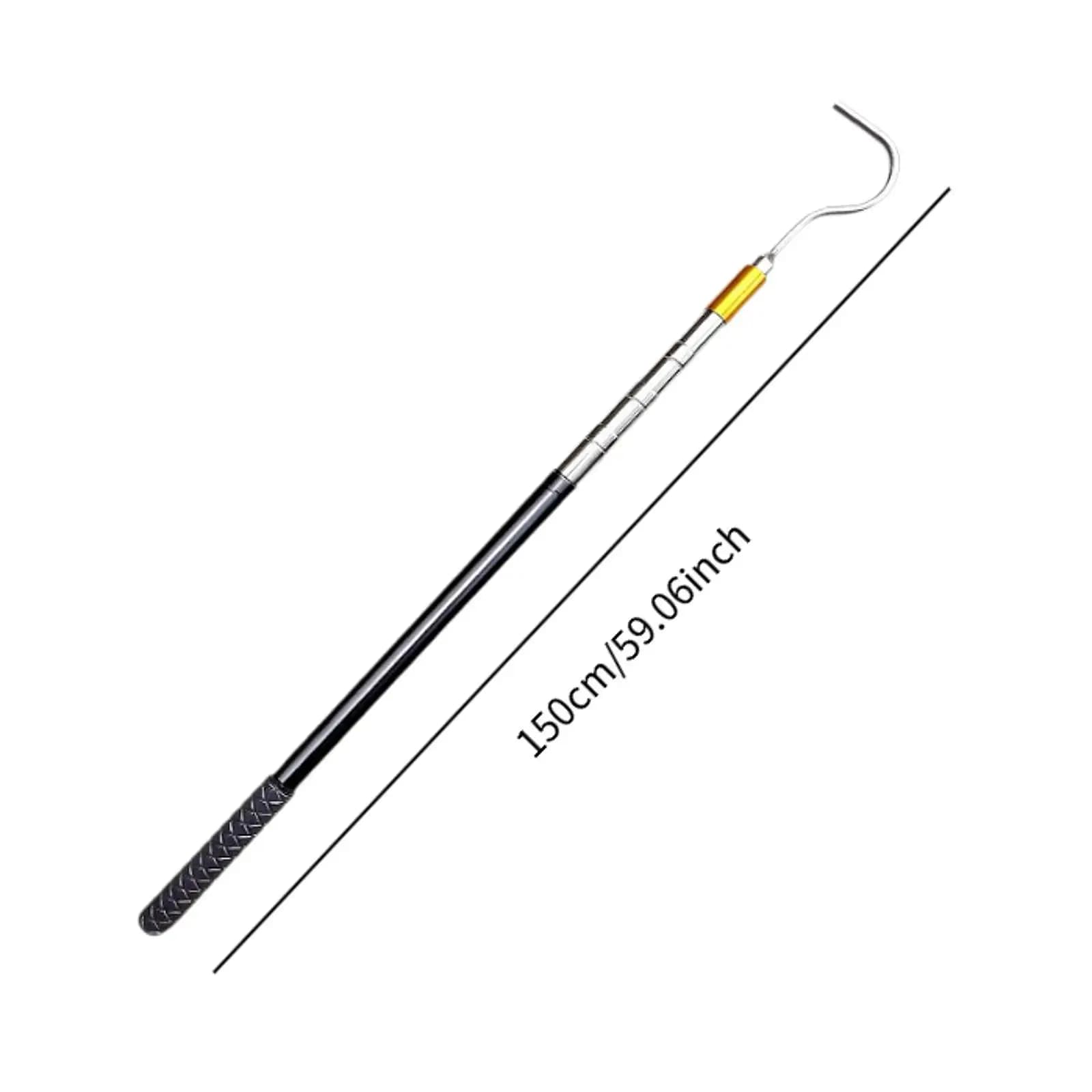 RV Awning Opener Reach Rod Easy to Use Canopy Accessories for Tent Shelter Rubber Handle Puller Telescoping Pole