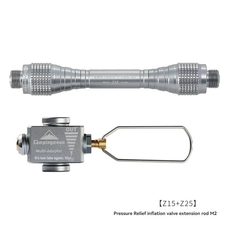 CAMPINGMOON Z25+Z15 Set Gas cylinder, Long pipe, Sphate valve, Support for Light and Extension rod