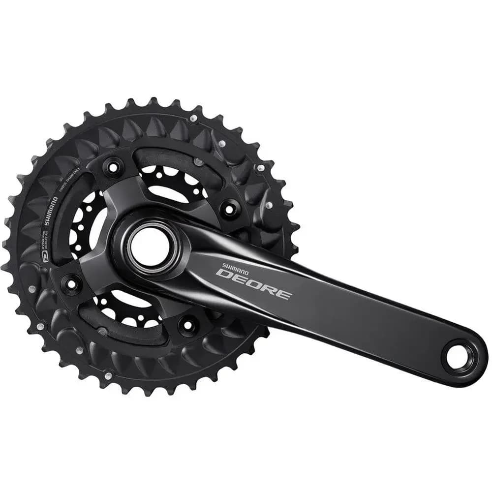 Set guarnitura per bicicletta Deore MTB FC-M6000-2 38-28T 170mm 4 bracci alluminio acciaio nero