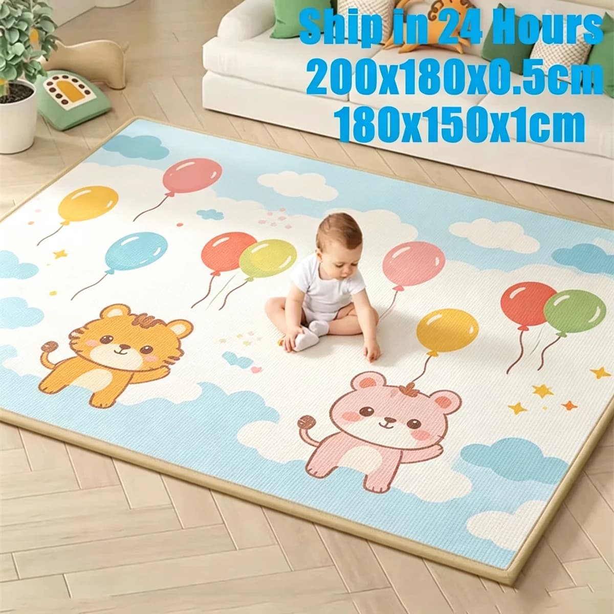 Baby Play Mat Large Size Thickness 0.5cm Children Puzzle Toy Crawling Carpet Kids Rug Game Activity Gym Developing Rug Foam Soft