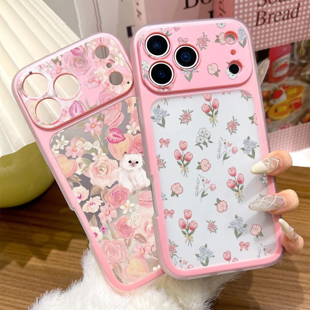 Custodia 2 in 1 in gelatina rosa a forma di fiore per iPhone 17 Pro Max, Air 16, 15, 14 Pro Max, 13 Pro Max, trasformabile in 17, cover rigida in plastica