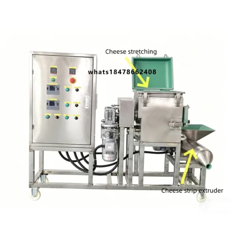Discontinuous Cooking-stretching and Moulding Machine for Pasta Filata Cheese Like Mozzarella Cheese