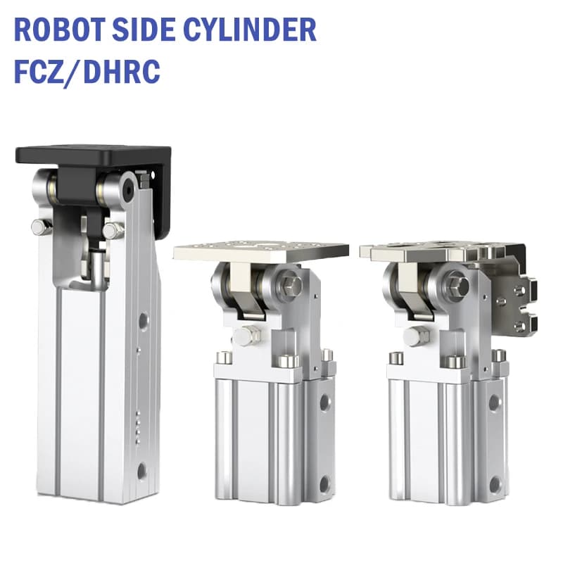 Accessori per manipolatori pneumatici FCZ32-40L/40-45/DHRC32-30ZB/LB/LCZ32-40W Cerniera per cremagliera Gruppo di posa laterale 90 ° Cilindro ribaltabile