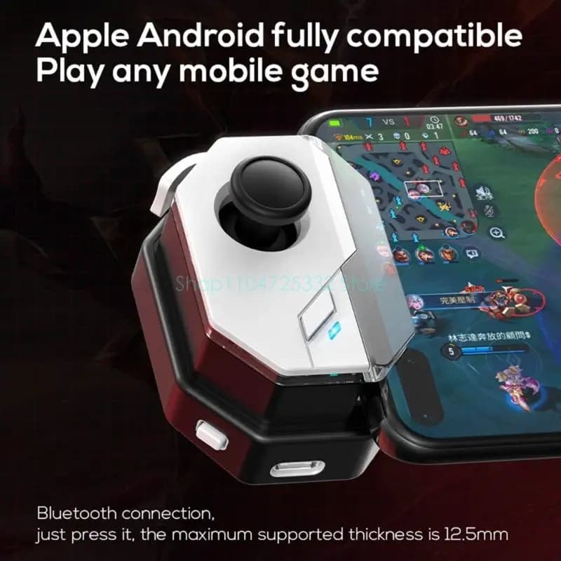 Controller di gioco mobile universale con joystick universale 5.0 per telefoni Android/iOS, pulsanti rimovibili e design ergonomico