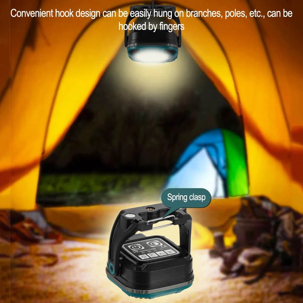 Bright Led Outdoor Lantern Led Adjustable Lantern LED Rechargeable Light Tripod Compatible Type-C Rechargeable
